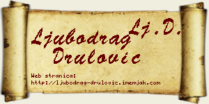 Ljubodrag Drulović vizit kartica